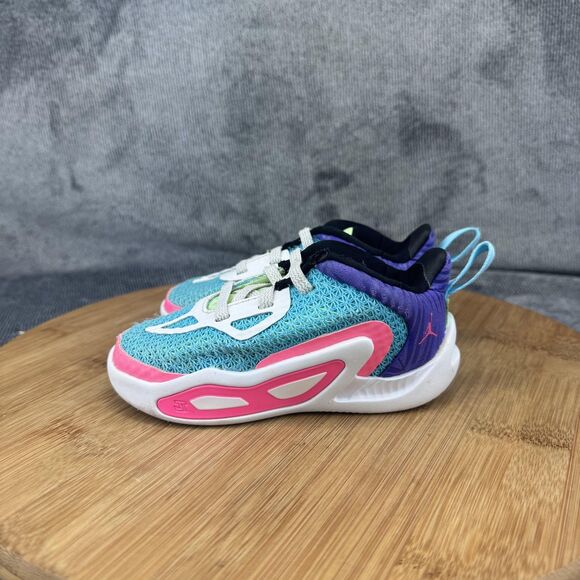 Jordan Tatum 2 Shoes Toddler Size 7C Blue Pink Purple Nike Sneakers FV0174-400 - Picture 3 of 8
